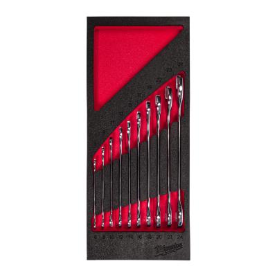 Ключи рожковые набор 10ед. в ложементе (6-27мм)