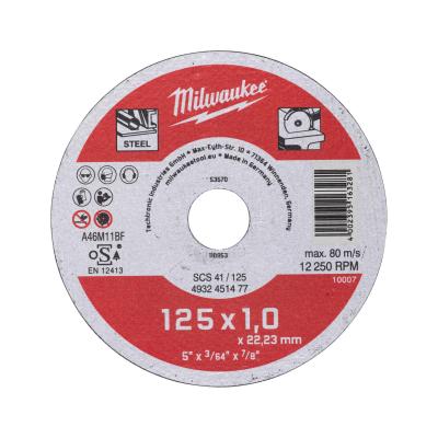 Отрезной диск Milwaukee SCS 41/125х1