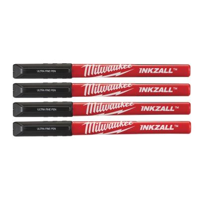 Маркер Milwaukee Inkzall Fine Tip черные 4 шт.