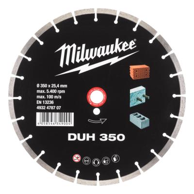 Алмазный диск Milwaukee DUH 350 (RU)