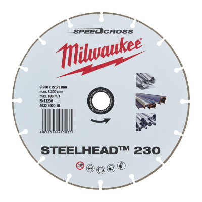 Алмазный диск Milwaukee STEELHEAD 230