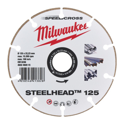 Алмазный диск Milwaukee STEELHEAD 125
