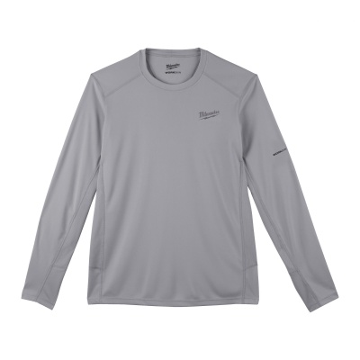 Теплая рубашка Milwaukee с длинными рукавами серая WWLSG-S