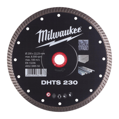 Алмазный диск Milwaukee DHTS 230